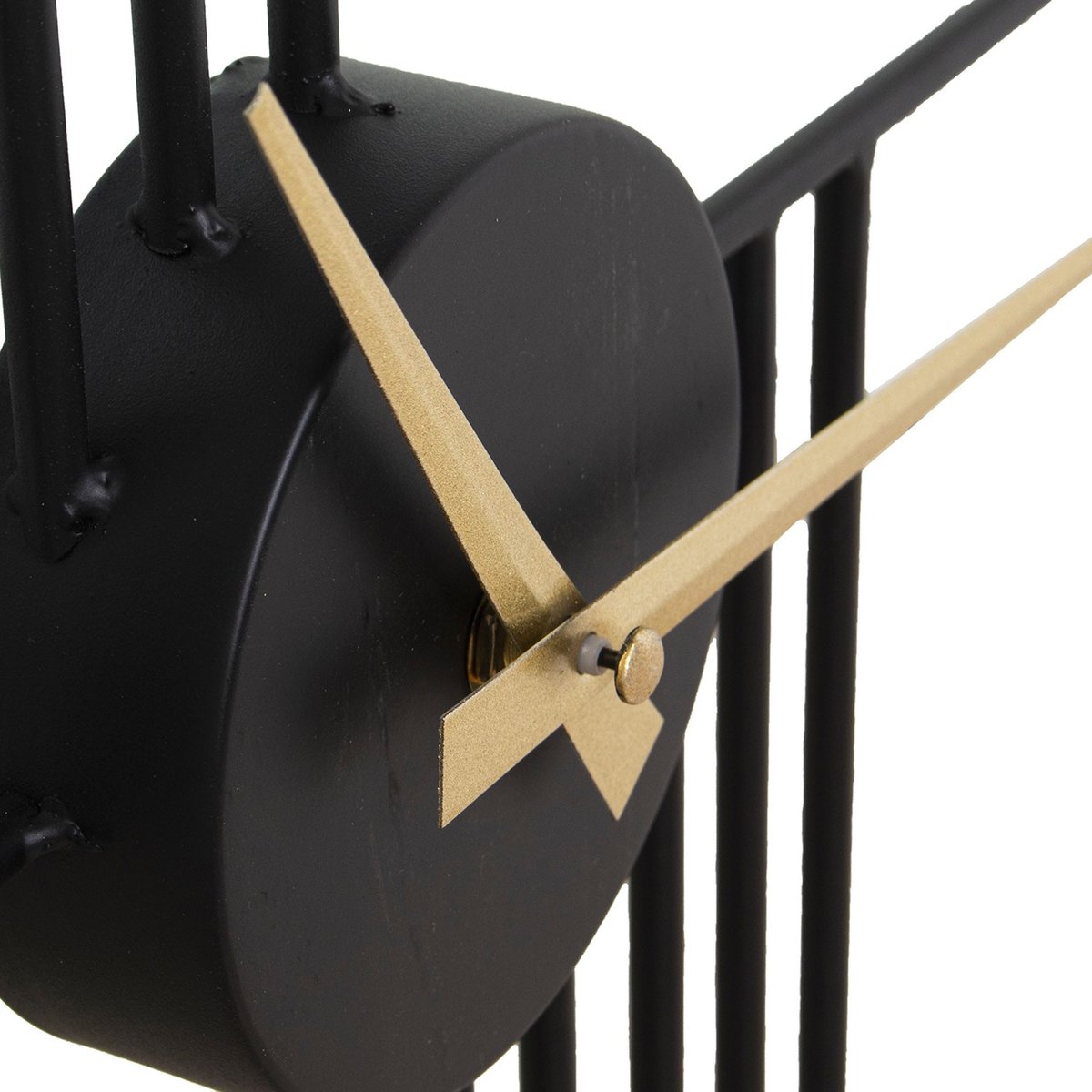 Horloge murale design ronde noire 61x61x1cm noir, WADIGA