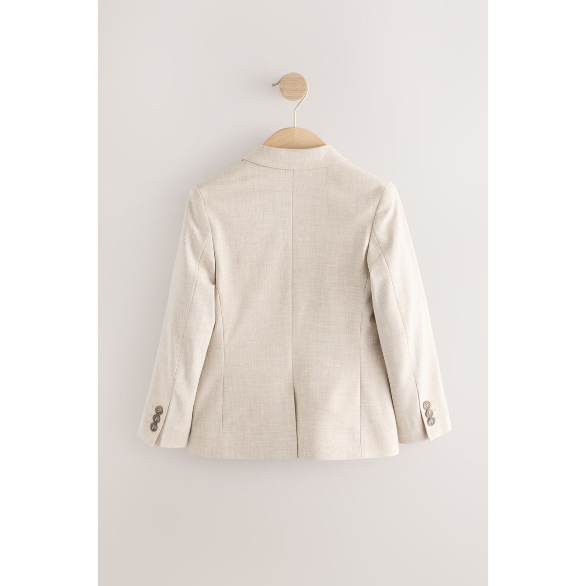 Costume skinny texturé neutre : veste naturel, NEXT