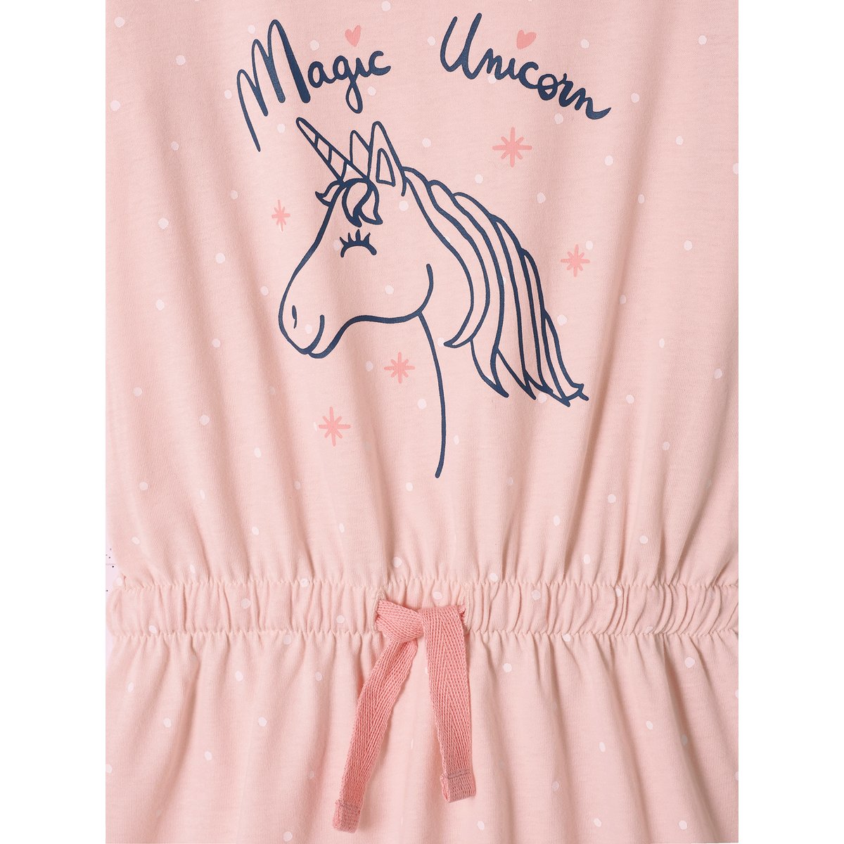 Chemise de nuit licorne rose pâle, VERTBAUDET