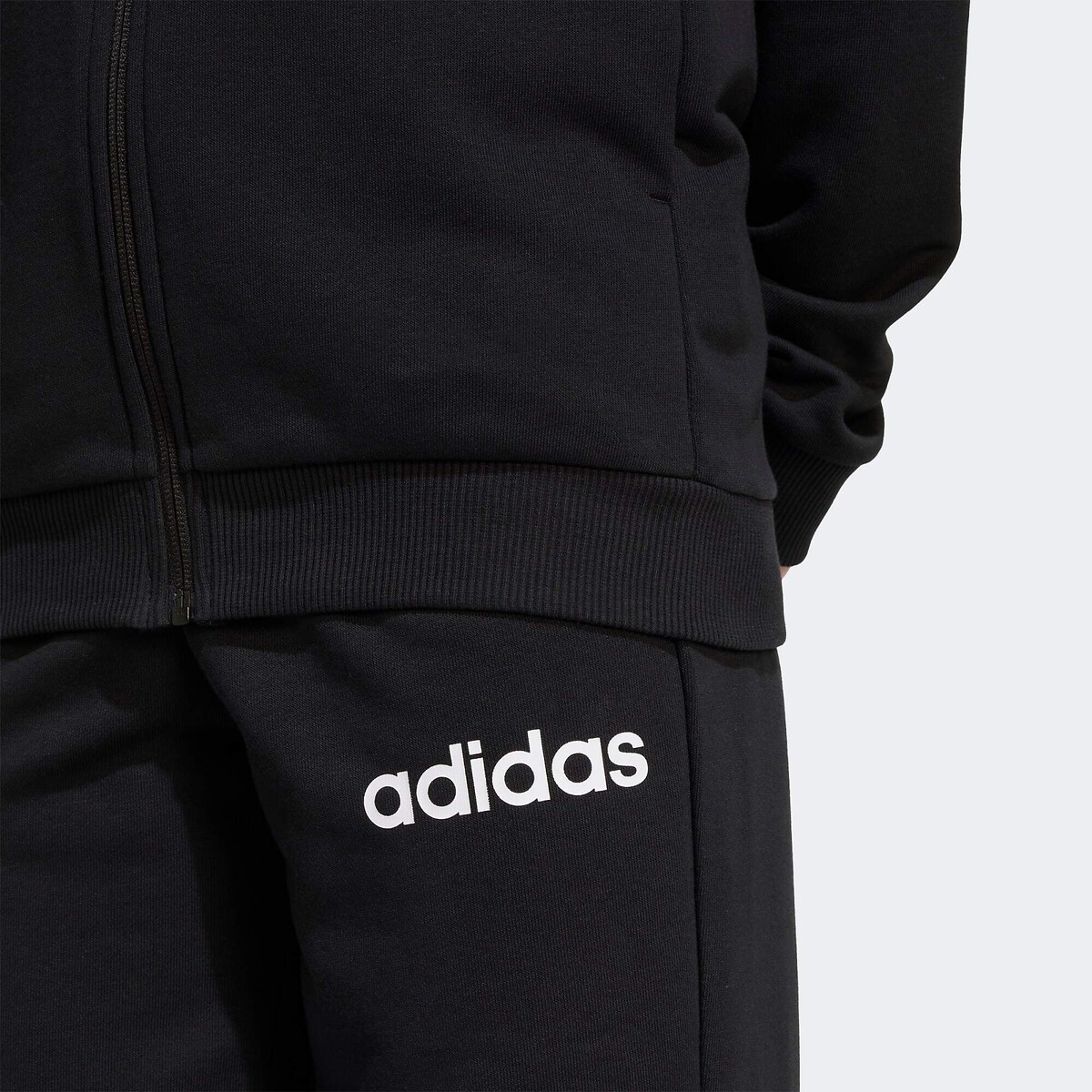 Conjunto em moletão, ESSENTIALS preto , ADIDAS SPORTSWEAR
