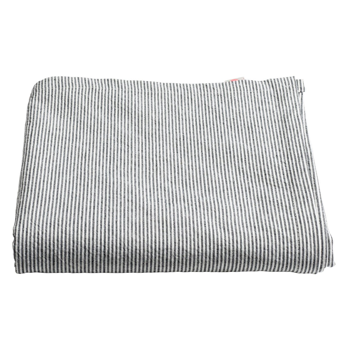 Nappe Flânerie Douce rayée finette caviar, EDEN