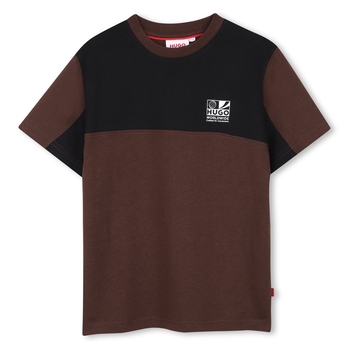 Tee-shirt manches courtes chicory coffee, HUGO KIDSWEAR