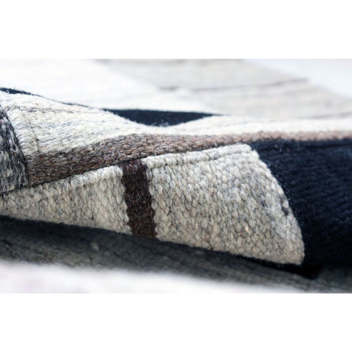 Tapis en laine fait main, RADICAL gris, multicolore, ARTE ESPINA
