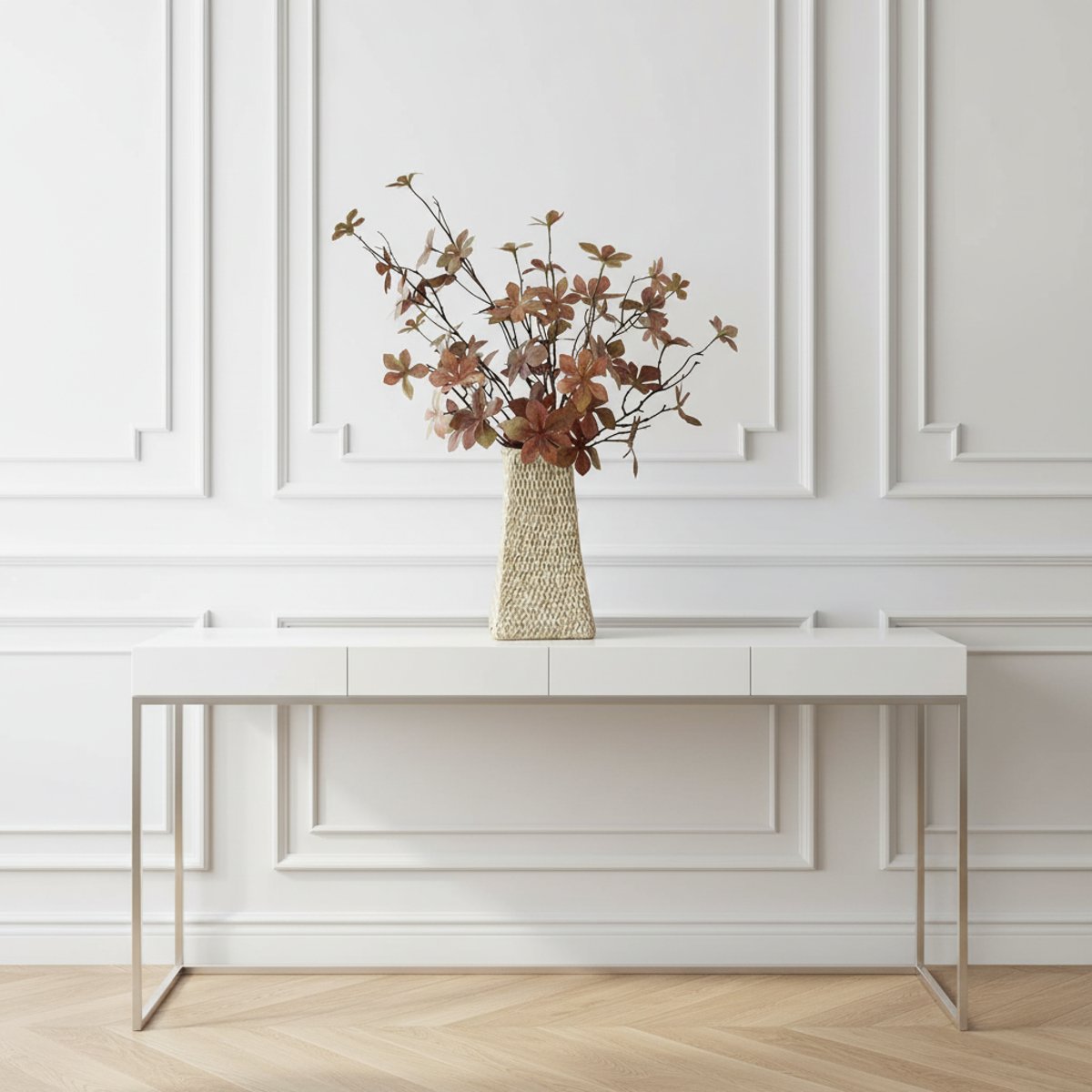 Tige d'enkianthus artificielle H97 rouge foncé et vert, SIA DECO