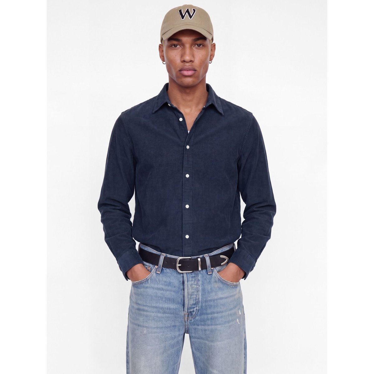 Chemise En Corduroy navy blazer 1, JACK & JONES