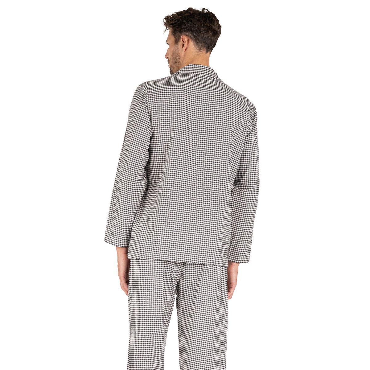 Pyjama col chemise vichy gris, EMINENCE
