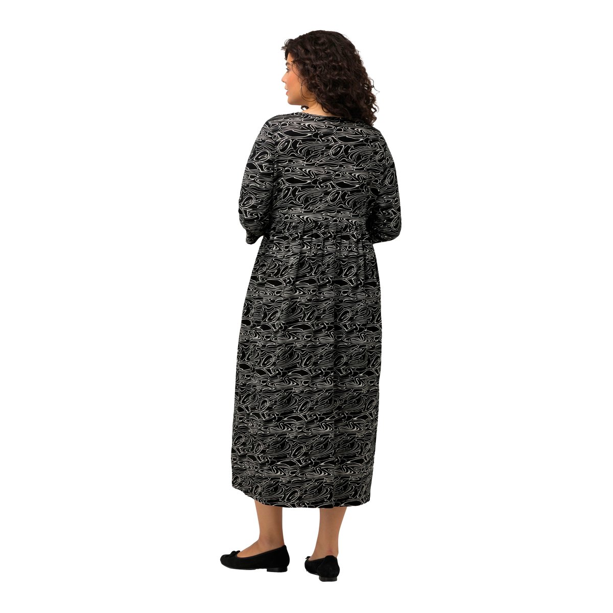 Robe en jersey noir, ULLA POPKEN