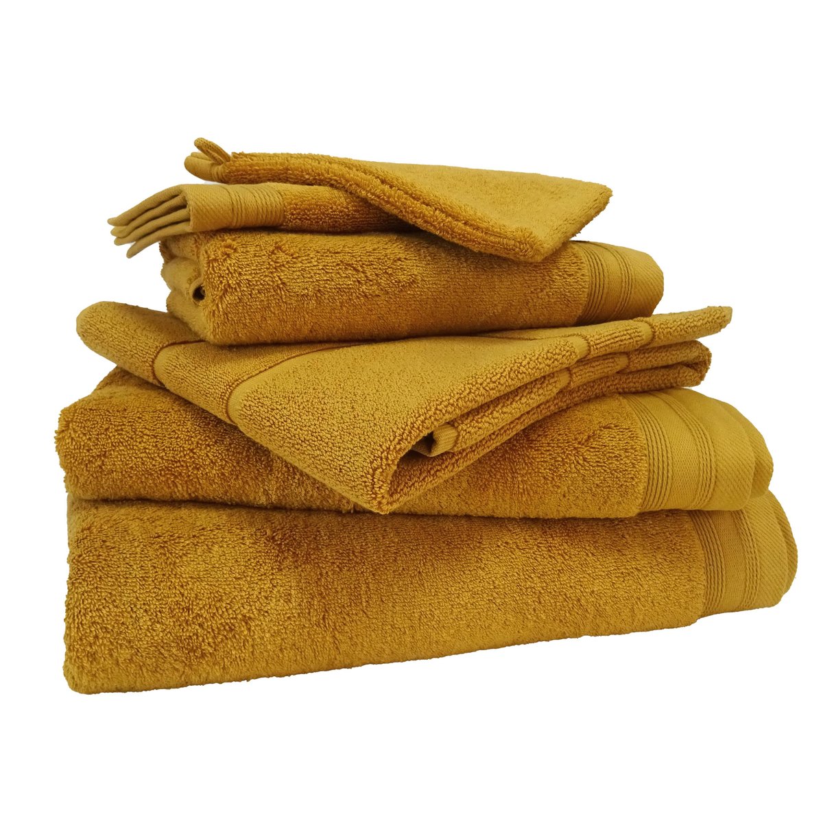 Linge de bain 100% coton peigné - DOUCEUR miel, TRADILINGE