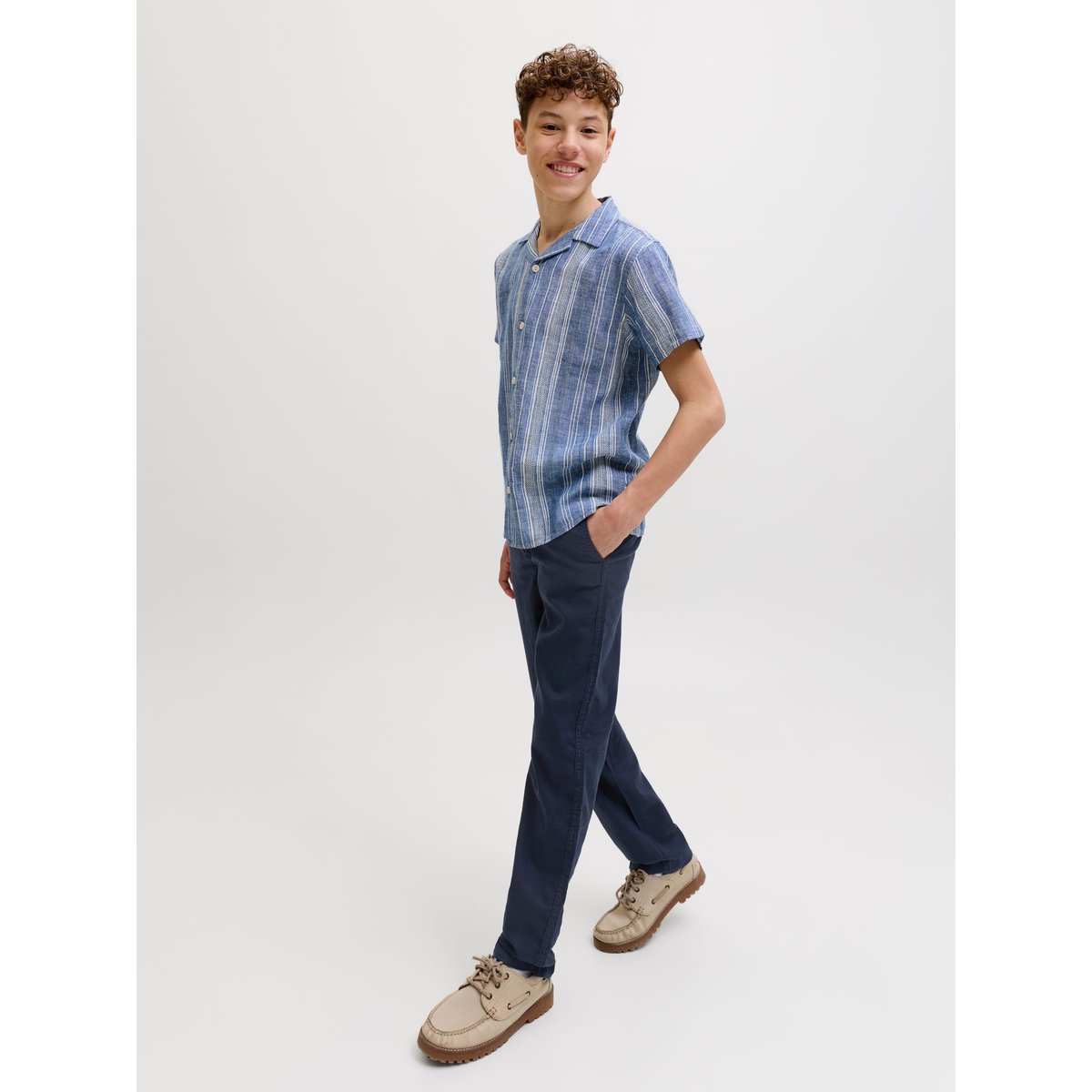 Pantalon Coupe Décontractée dark navy, JACK & JONES JUNIOR