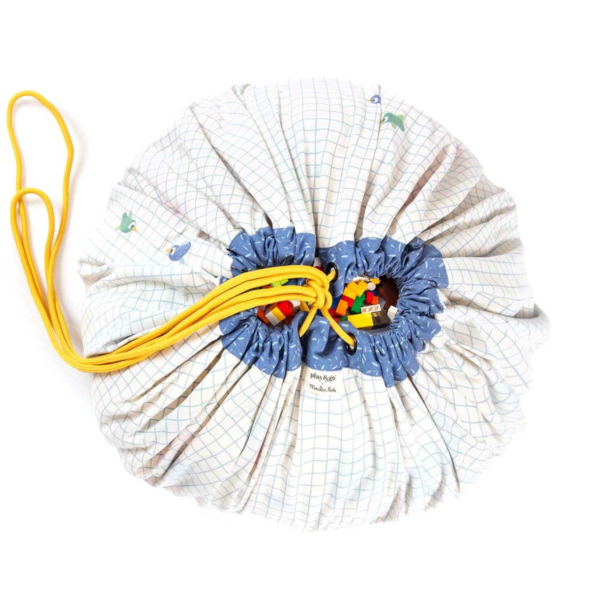 tapis de jeu & sac à jouets - Moulin Roti Toupitis blanc coquille, PLAY&GO