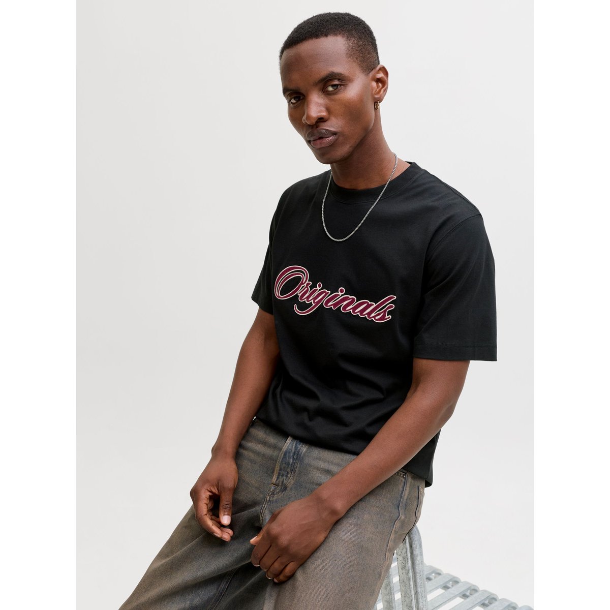 T-Shirt black 1, JACK & JONES