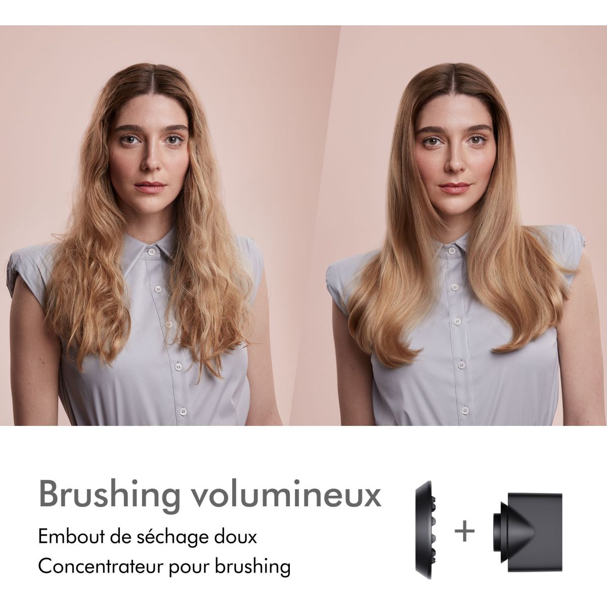 Sèche cheveux Supersonic cheveux raides à ondulés bleu de prusse cuivré couleur unique, DYSON