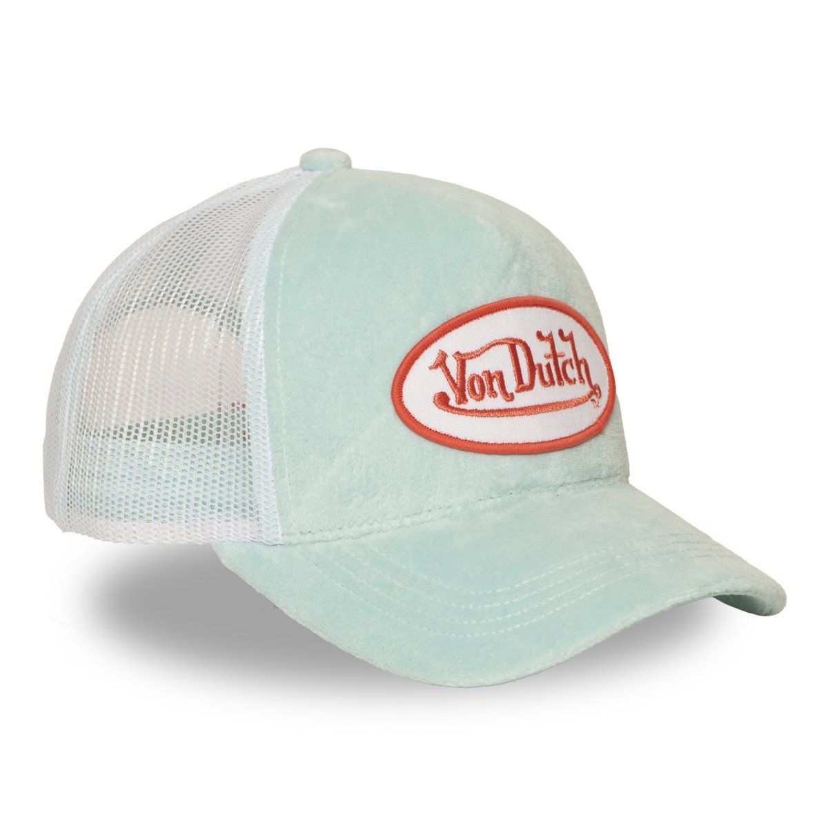 Casquette trucker KYLIE vert pastel/orange/blanc, VON DUTCH