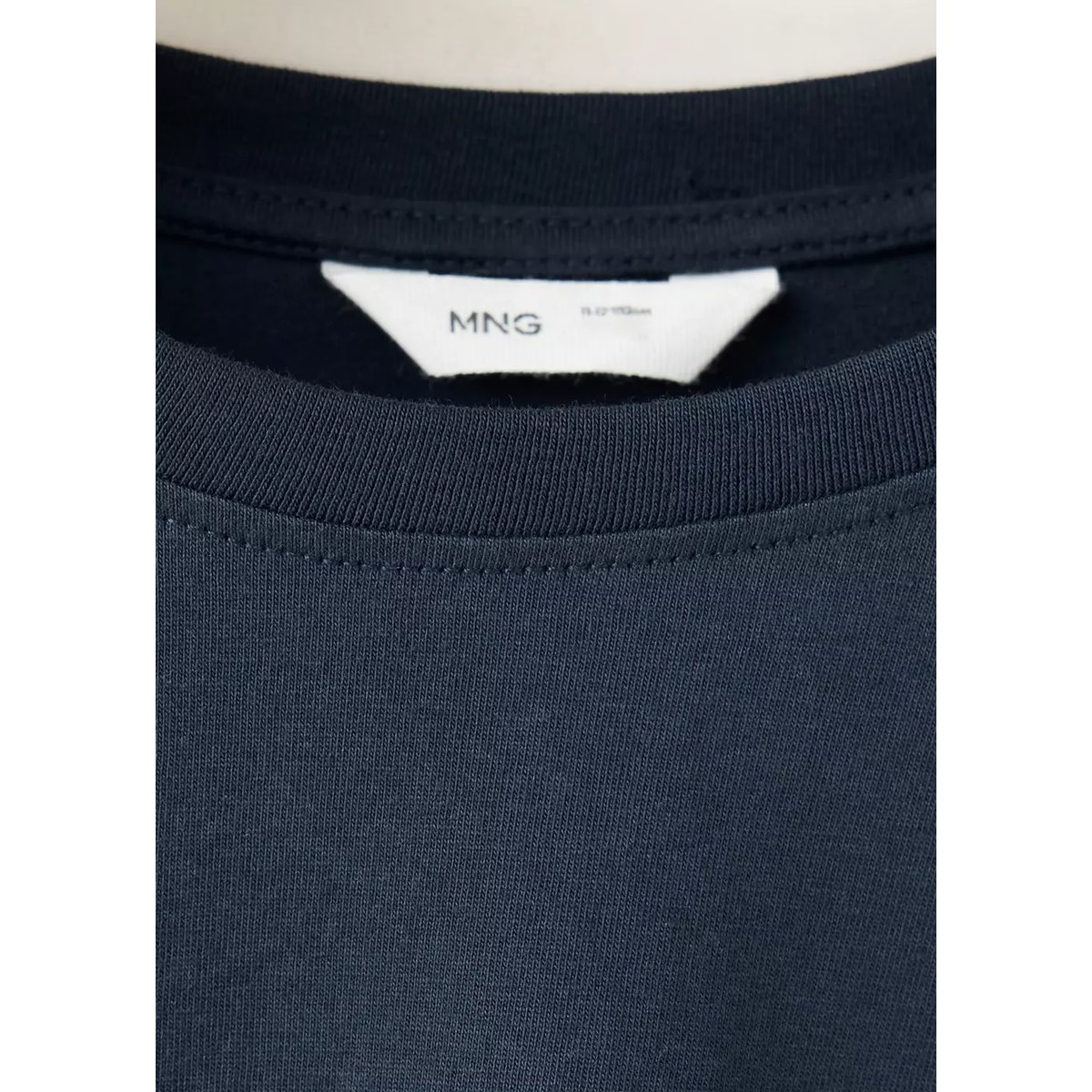 T-shirt fleur brodée bleu marine, MANGO KIDS