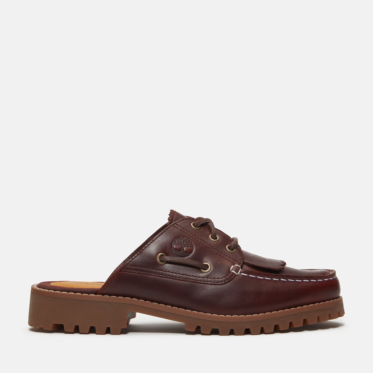 Mules Norren en cuir bordeaux foncé, TIMBERLAND