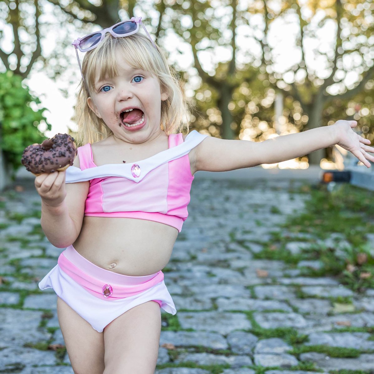 Maillot de bain 2 pièces princesse rose, GREAT PRETENDERS