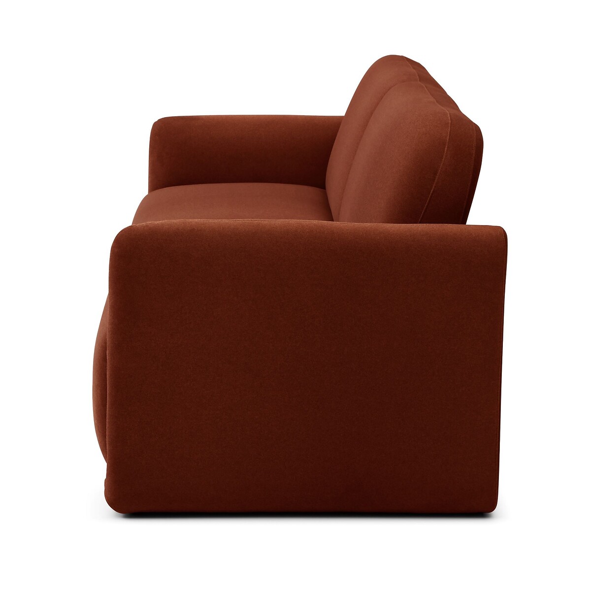 Marley Curved Velvet Sofabed burnt orange, ÉDITÉ