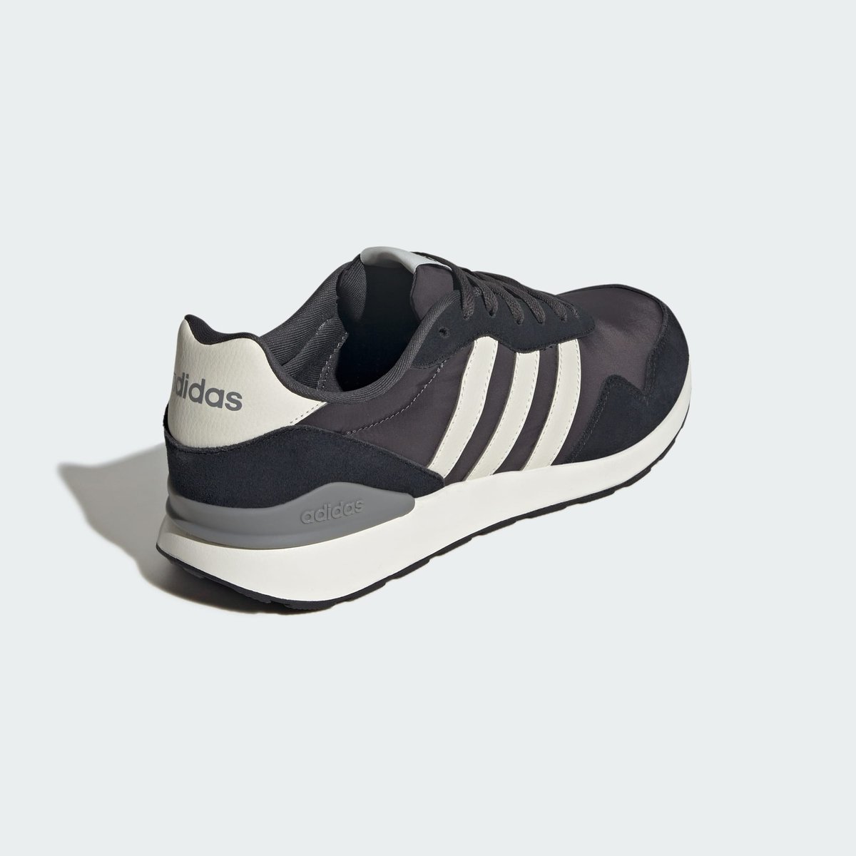 Baskets en cuir RUN 60s 4.0 carbon / orbit grey / core black, ADIDAS SPORTSWEAR