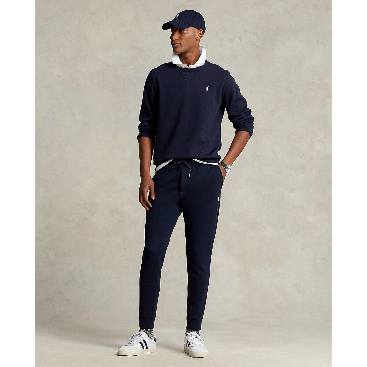 Sweat en maille double bleu, POLO RALPH LAUREN