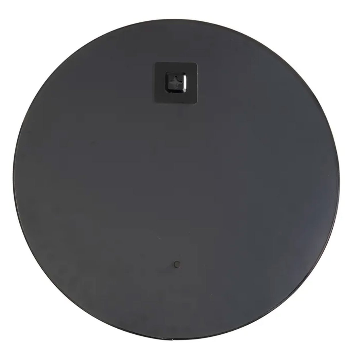 Miroir mural rond en métal noir 49x49x4cm noir, WADIGA