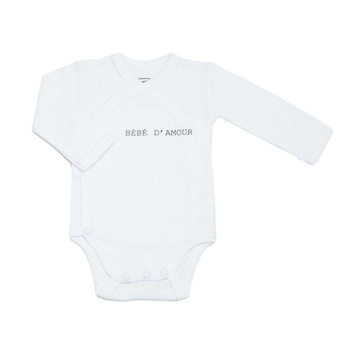 Lot de 2 bodies bébé manches longues gris, TROIS KILOS SEPT