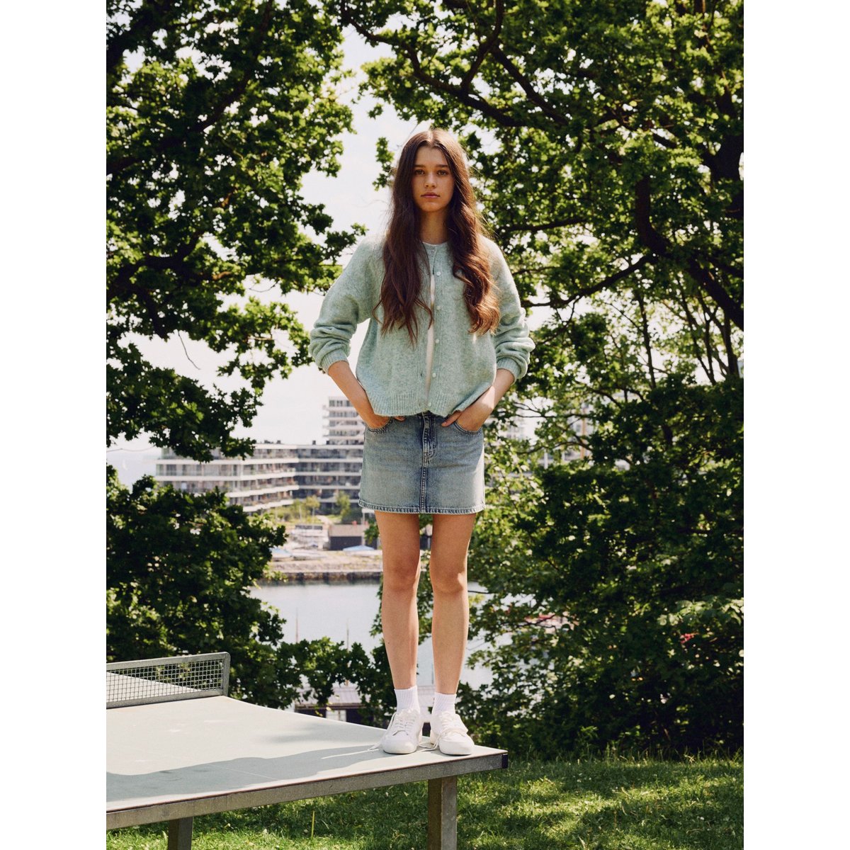 Jupe medium blue denim, NAME IT