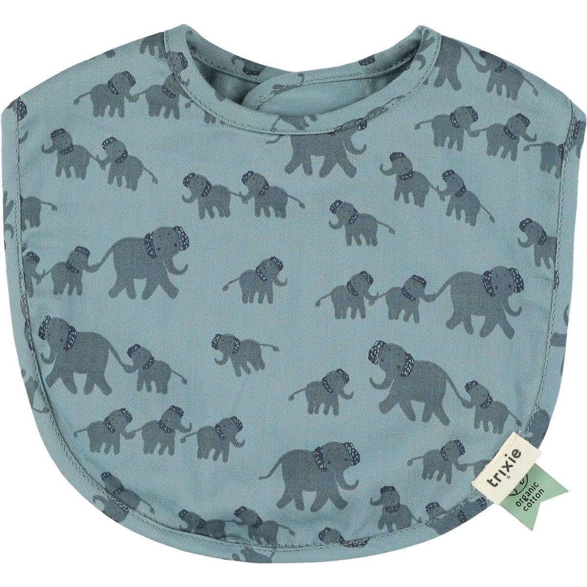 Lot de 2 bavoirs de naissance bleu, beige, TRIXIE