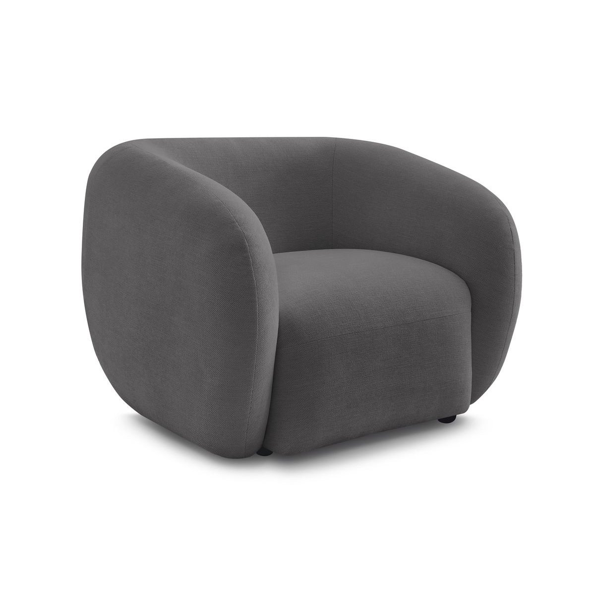 Fauteuil tissu, CELINE gris foncé, BOBOCHIC
