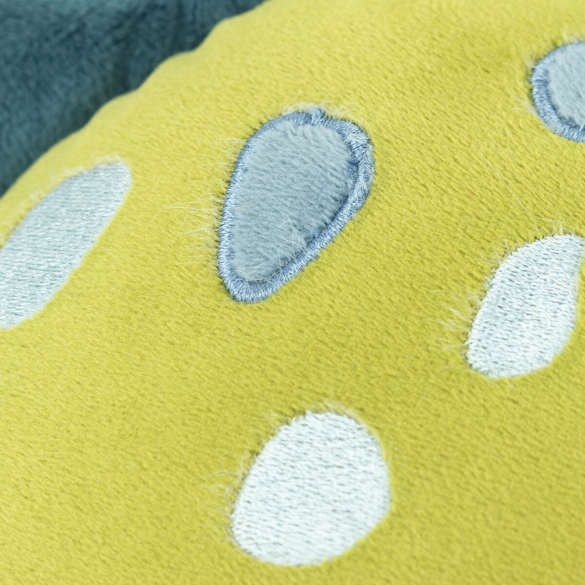 Dino Ready Filled Embroidered Cushion green, LITTLE FURN