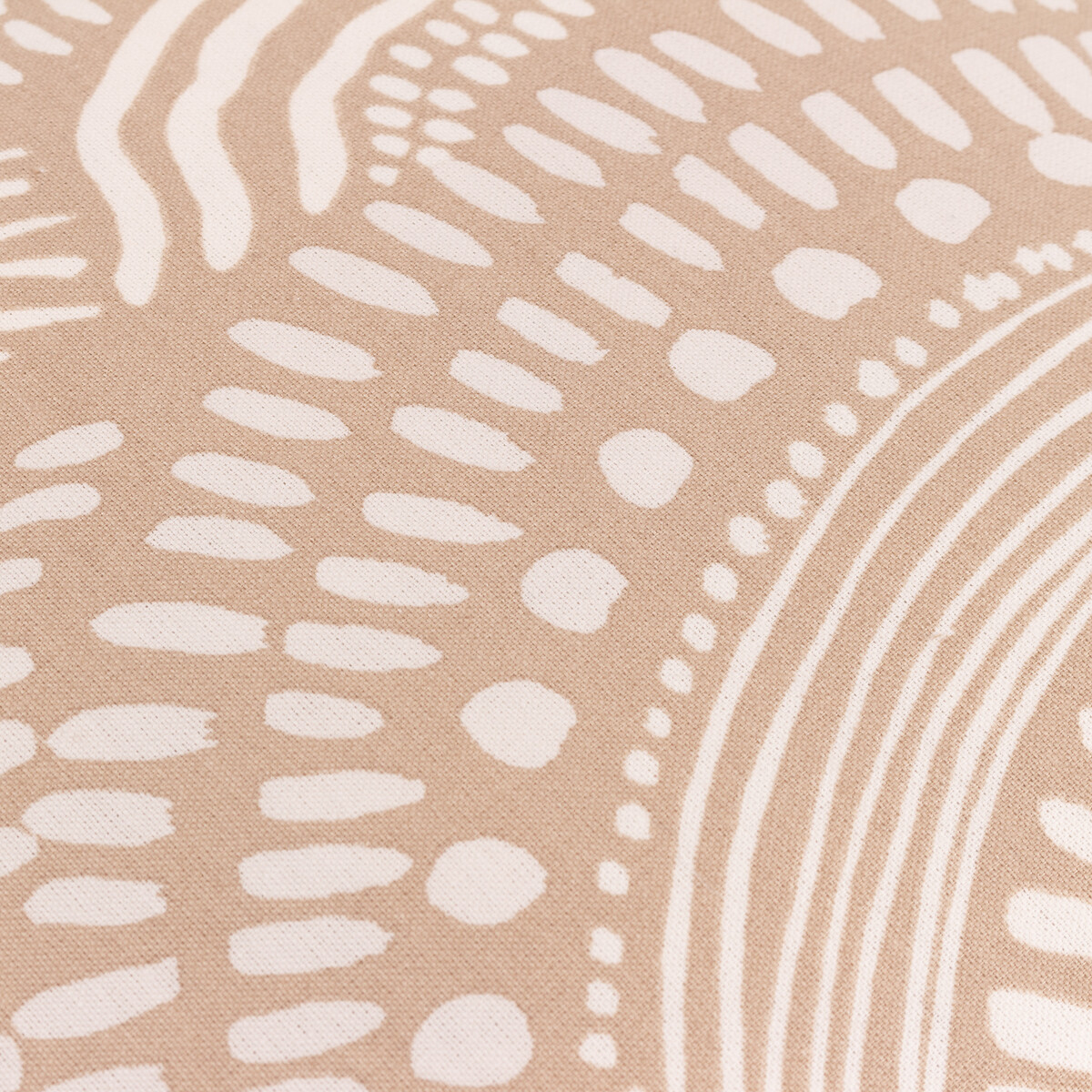 Nola Abstract Eyelet Cushion oatmeal beige, HÖEM