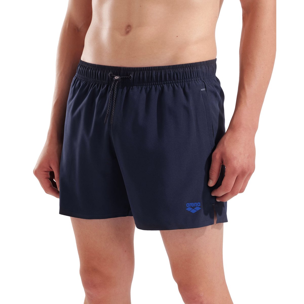shorts de plage unis pour homme arena Evo navy, ARENA