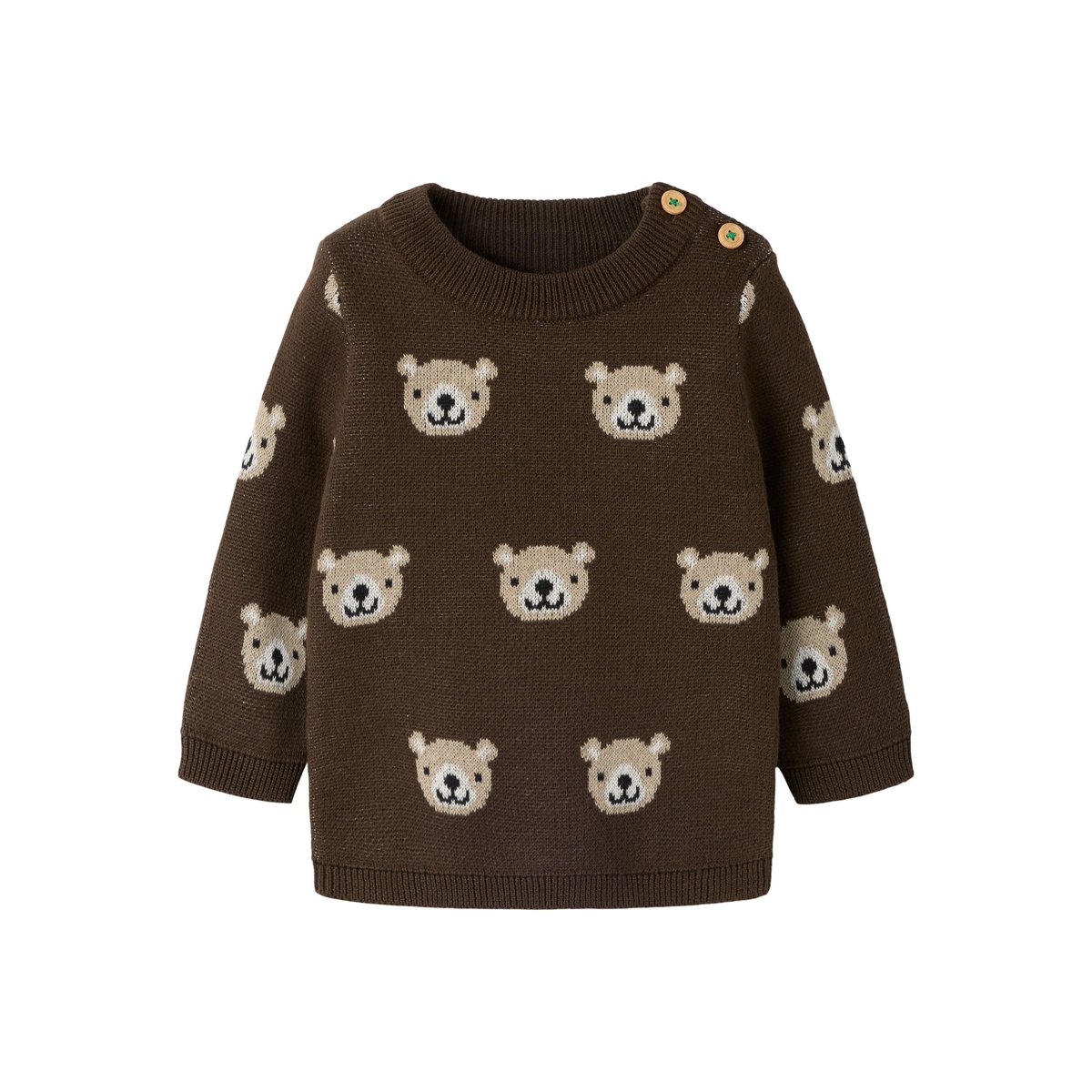 Pull En Maille marron - chocolate brown1, NAME IT