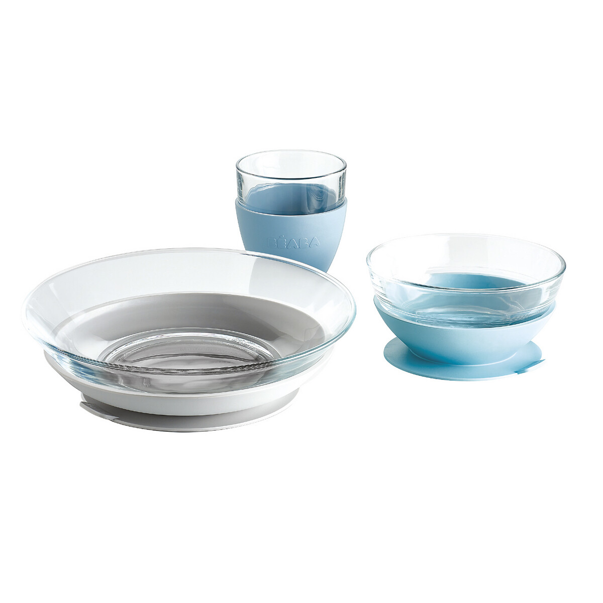 Coffret repas en verre bleu, BEABA