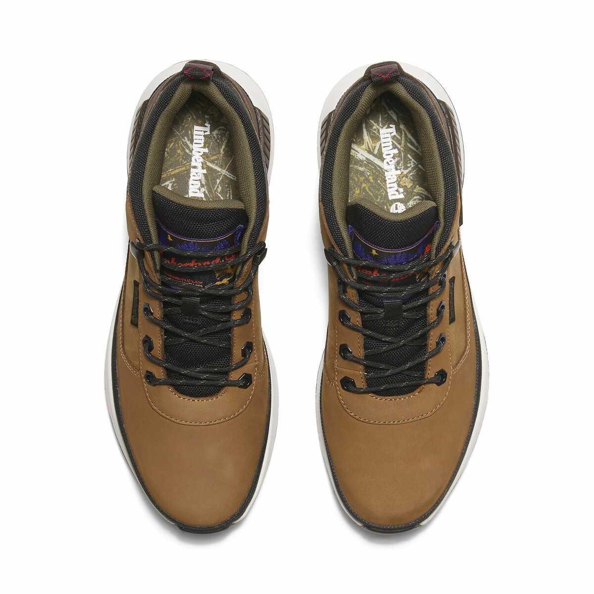 Baskets en cuir marron clair, TIMBERLAND