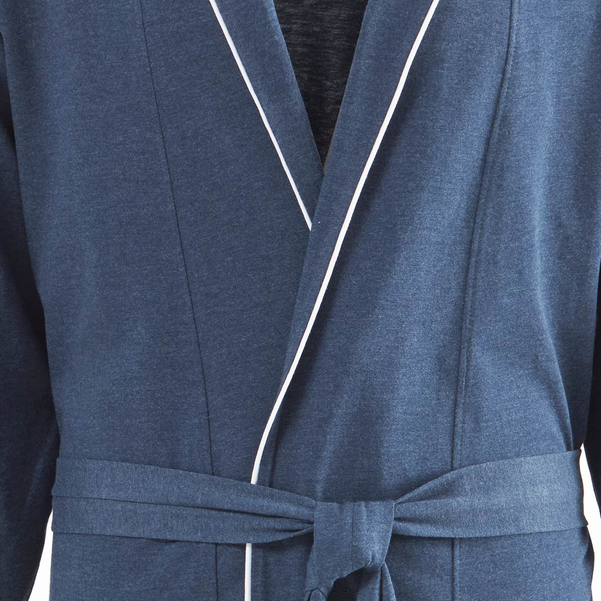 Robe de chambre chambray mixte SASHA bleu nuit, SENSEI MAISON