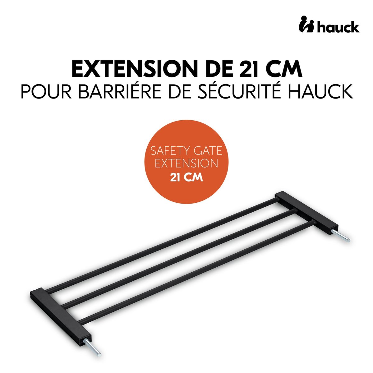 Extension barrière de sécurité noir, HAUCK
