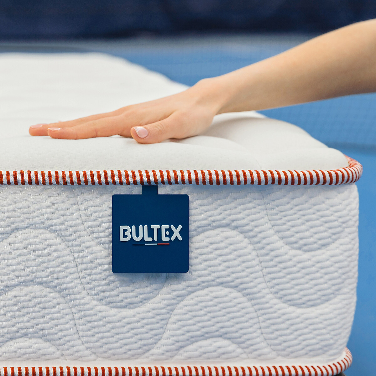 Completo materasso Bultex nano + rete a doghe bianco/grigio scuro, BULTEX