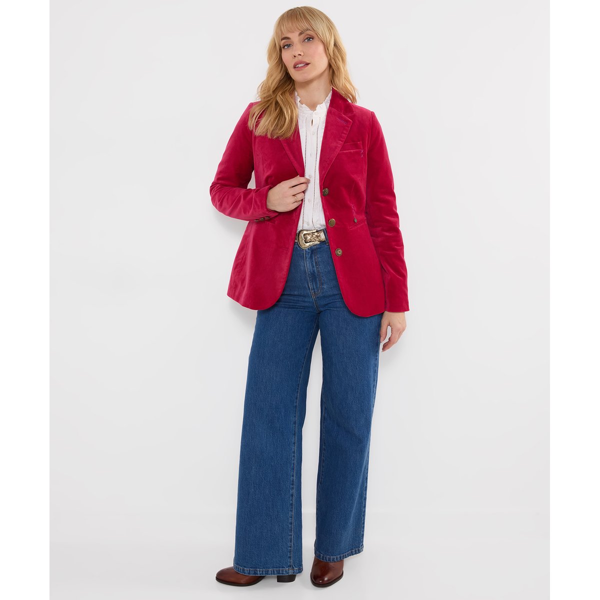 Magnifique Veste Blazer en Moleskine rose, JOE BROWNS