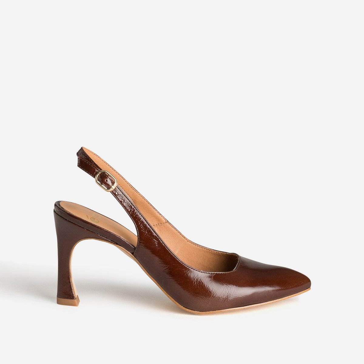 Escarpin en cuir ARIANNE marron, ERAM
