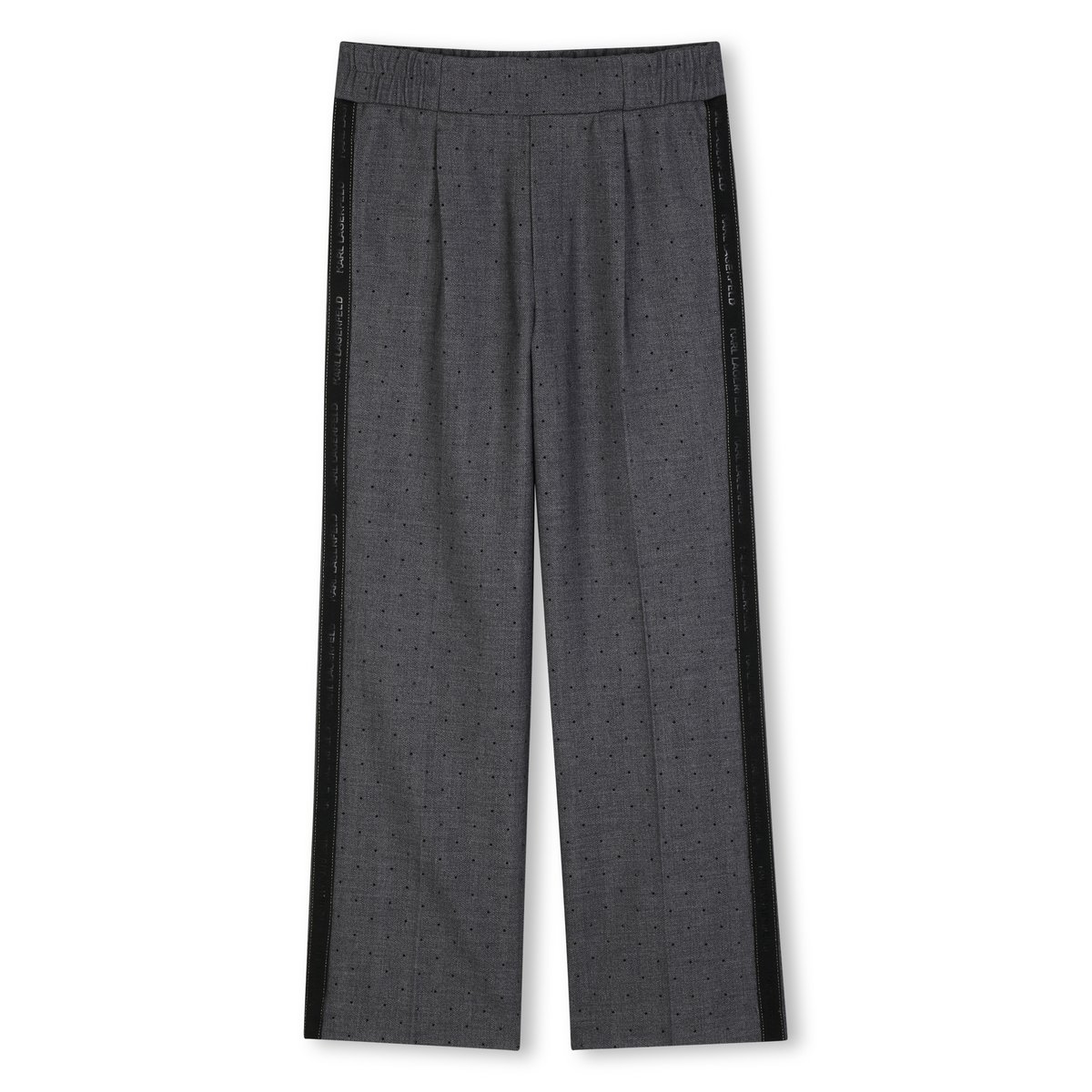Pantalon en flanelle gris chine fonce, KARL LAGERFELD KIDS