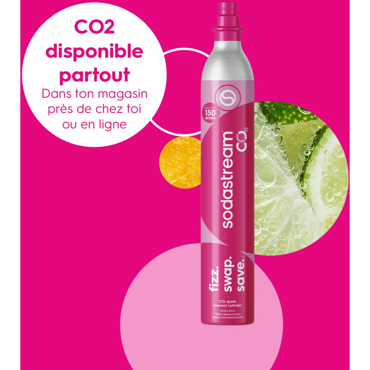 Machine à Soda Terra avec 1 bouteille blanc, SODASTREAM