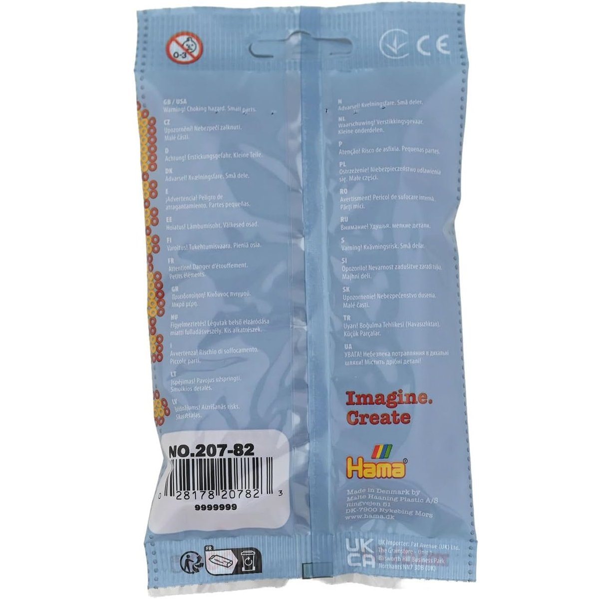 Sachet 1000 perles plastique Midi prune violet, HAMA