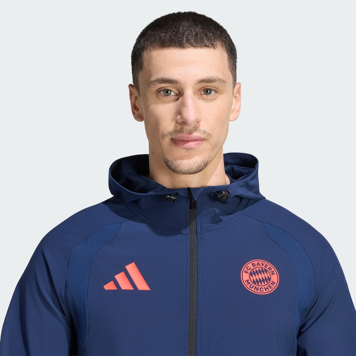 Coupe-Vent Fc Bayern Munich Tiro Travel night indigo / hi-res red, adidas Performance