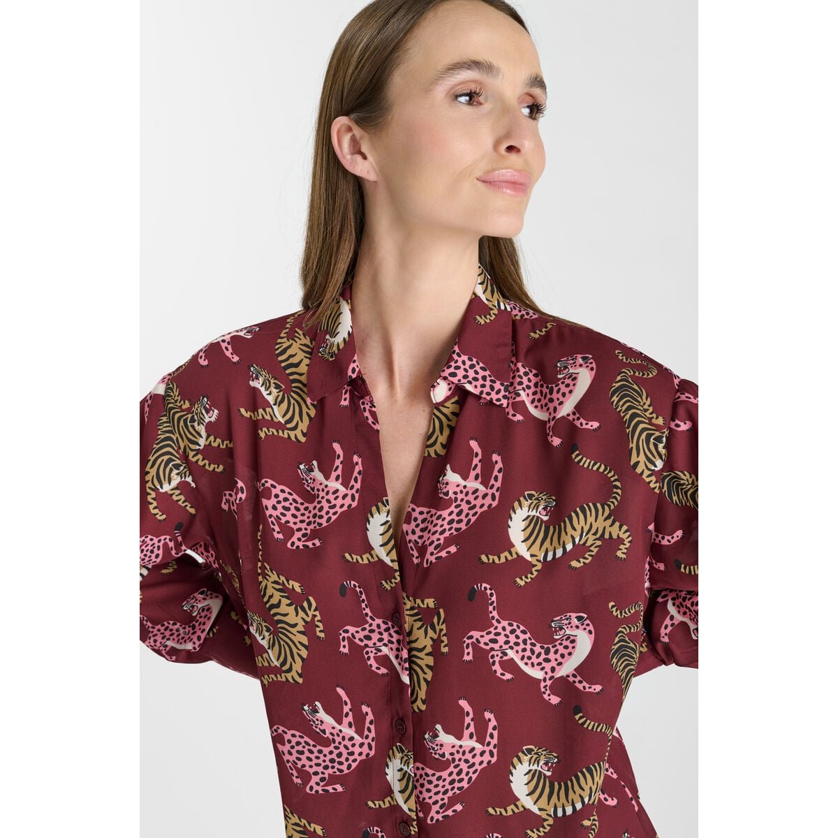 Chemise RORY burgundy, LE TEMPS DES CERISES