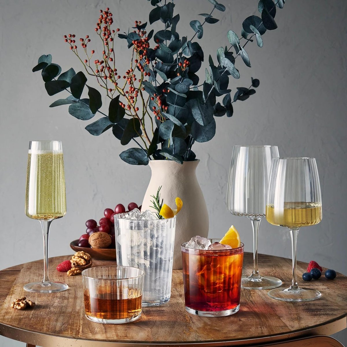 Lot de 4 verres à eau, EXCLUSIVA transparent, BORMIOLI ROCCO