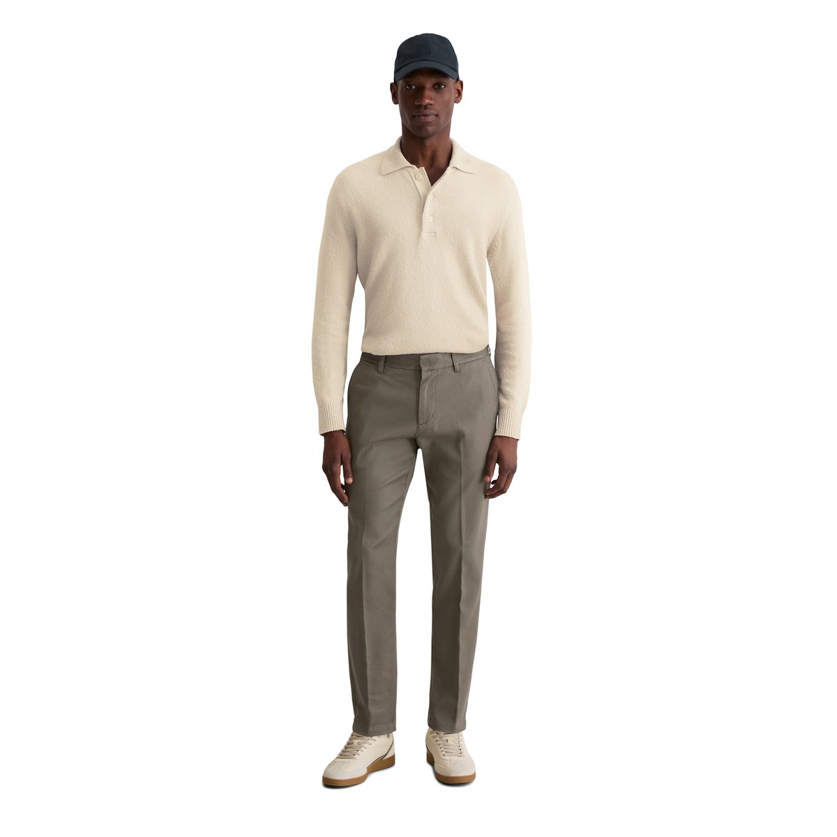 Chino modèle Osby conique en doux mélange de coton bio et de lyocell marron, MARC O'POLO