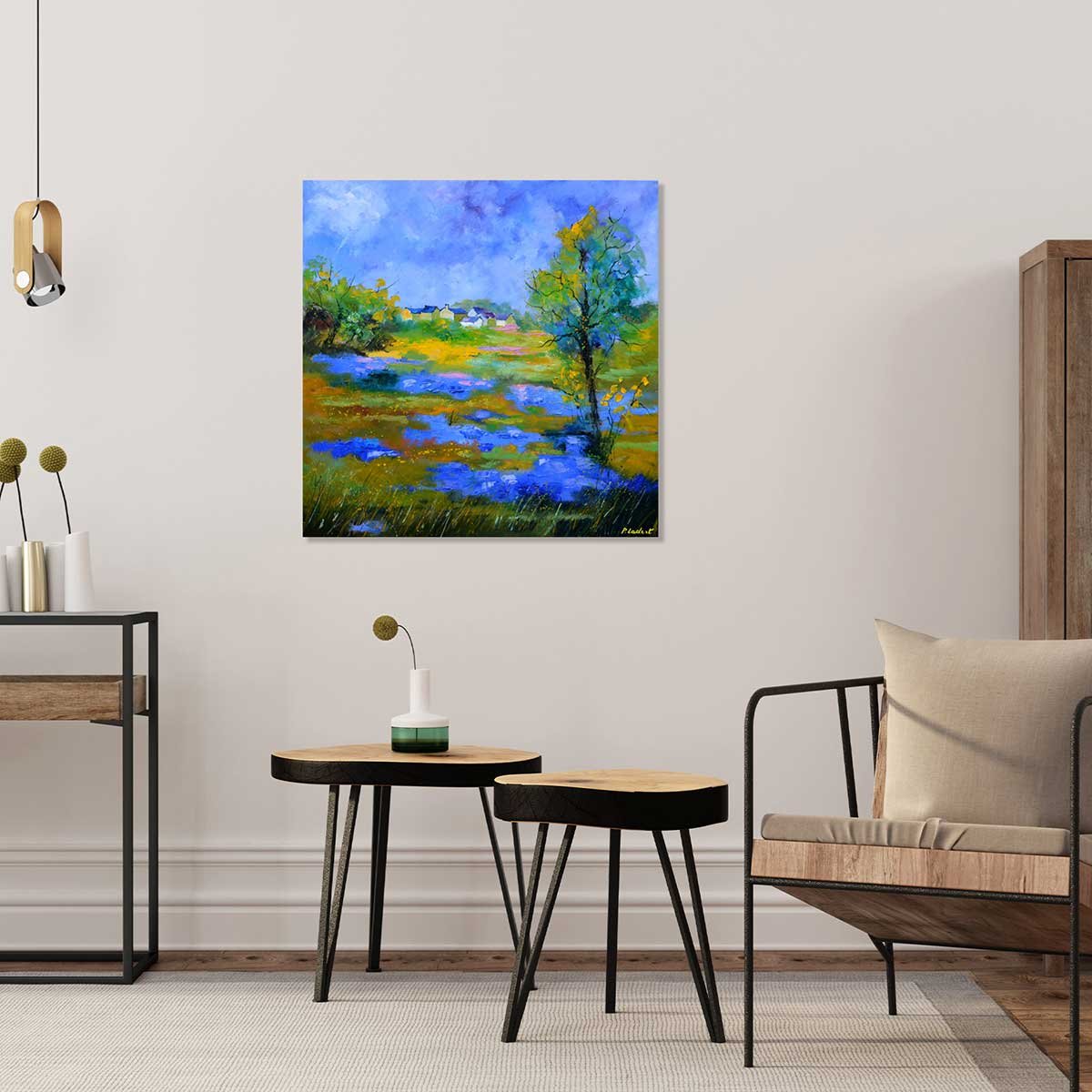 Tableau paysage flaque tableau alu dibond, HEXOA