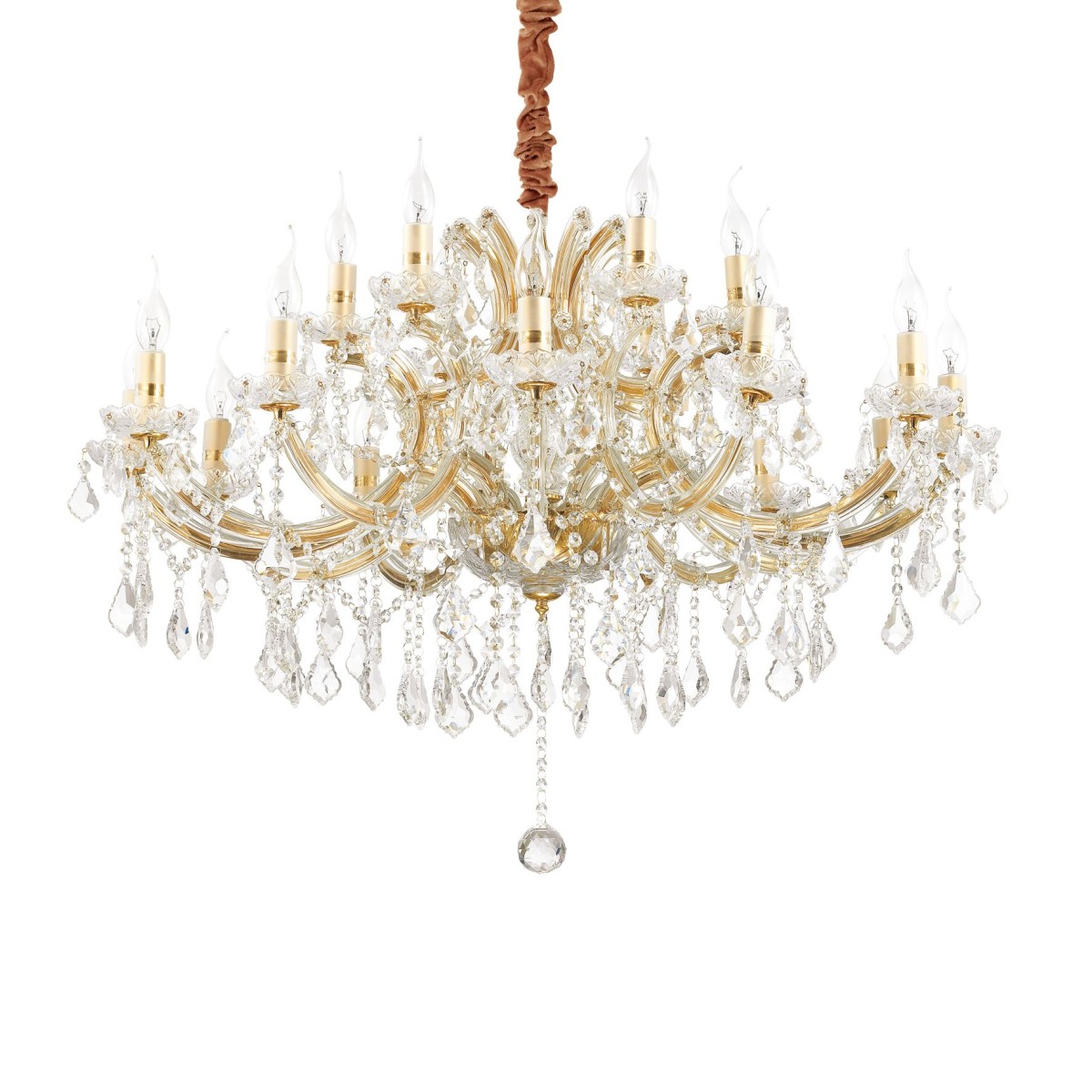Lustre    NAPOLEON or dorée, IDEAL LUX