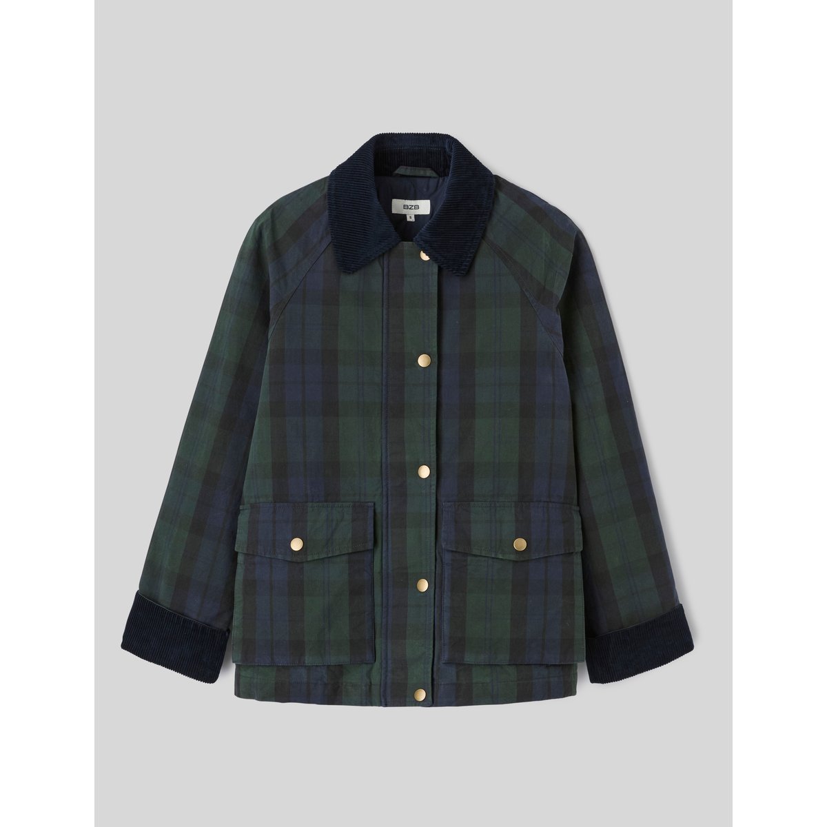 Veste à carreaux bleu foncé, BZB