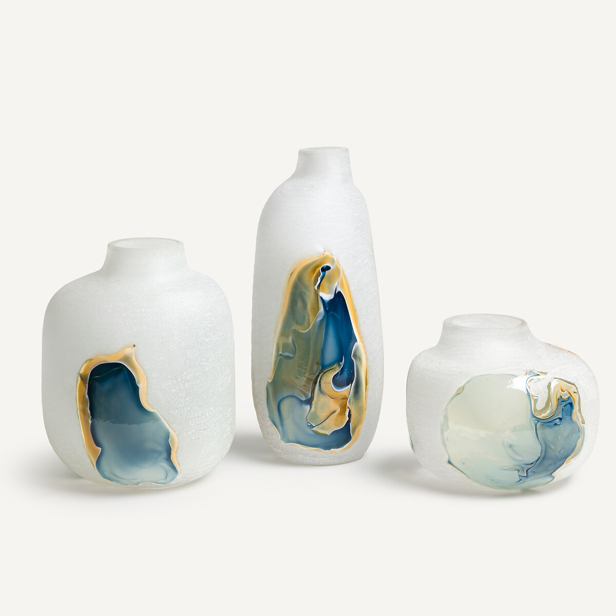 Vaso in vetro soffiato a bocca H38 cm, Laga multicolore, AM.PM